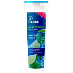 Гель для душа 380 мл SYNERGETIC Body Therapy, Мужской, Энергия цитруса