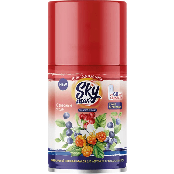 Освежитель воздуха/сменный баллон 250 мл "Sky Max", Северная ягода