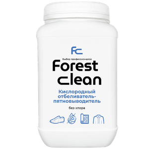 Кислородный отбеливатель-пятновыводитель для белья 1000 г "FOREST Clean" порошок
