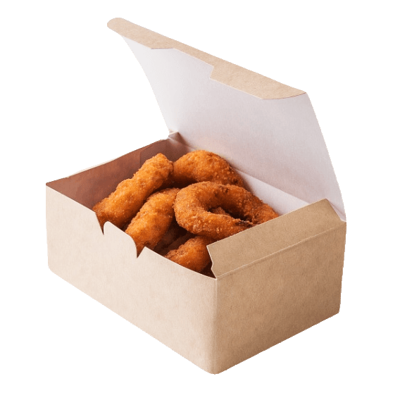 Коробка для наггетсов, крыльев, фри 150*91*70 мм FAST FOOD BOX L, КРАФТ OSQ