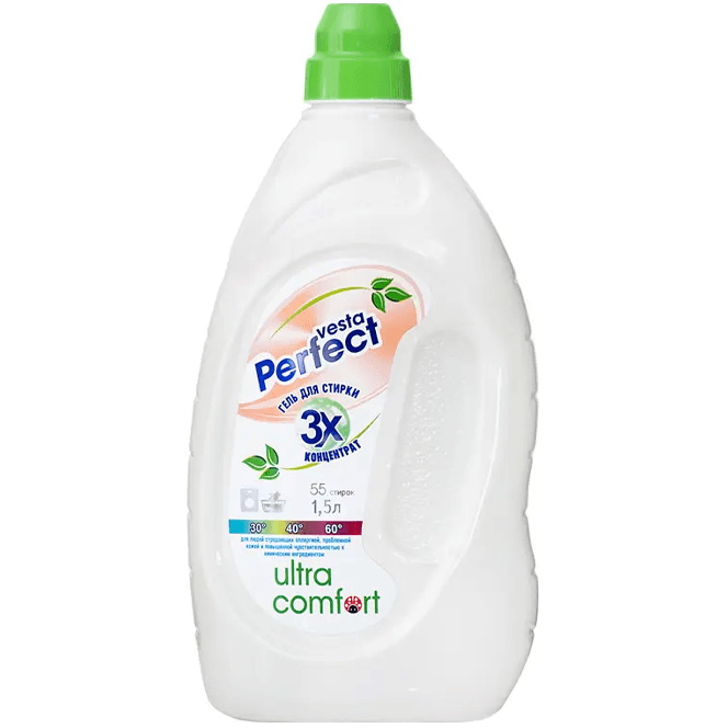 Гель для стирки 1,5 л "Vesta" PERFECT, Ultra comfort