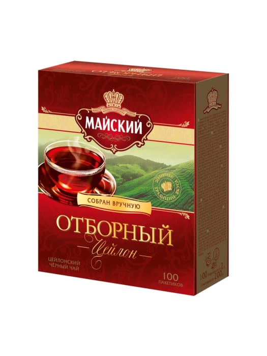 Чай 100 пакетиков, "Майский", Отборный Чай 100 пакетиков, "Майский", Отборный