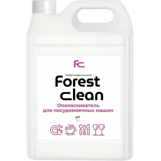 Ополаскиватель для посудомоечных машин 5 л "FOREST Clean" Ополаскиватель для посудомоечных машин 5 л "FOREST Clean"