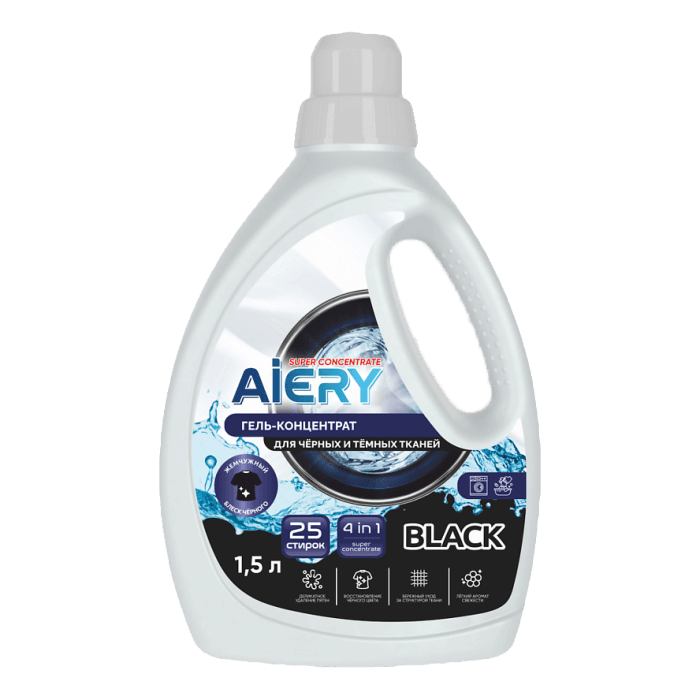 Гель для стирки белья 1,5 л "AiERY" Black Гель для стирки белья 1,5 л "AiERY" Black