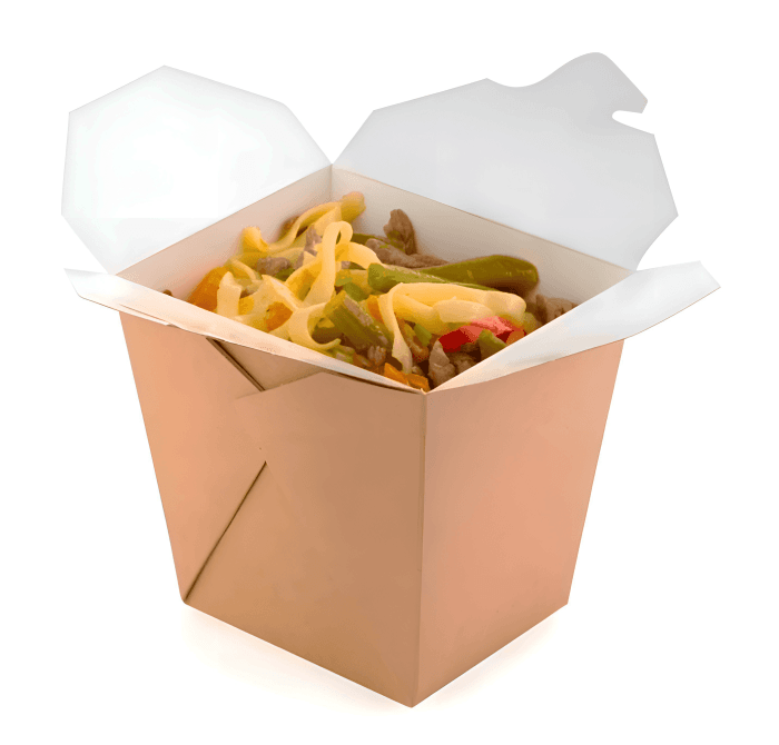 Коробка ВОК для лапши 460 мл КРАФТ, OSQ NOODLES M Коробка ВОК для лапши 460 мл КРАФТ, OSQ NOODLES M