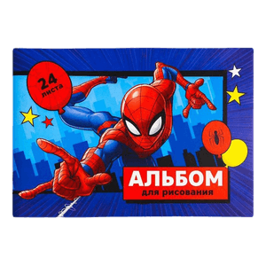 Альбом для рисования А4, 24 листа "Spider-man/Человек-паук" Альбом для рисования А4, 24 листа "Spider-man/Человек-паук"