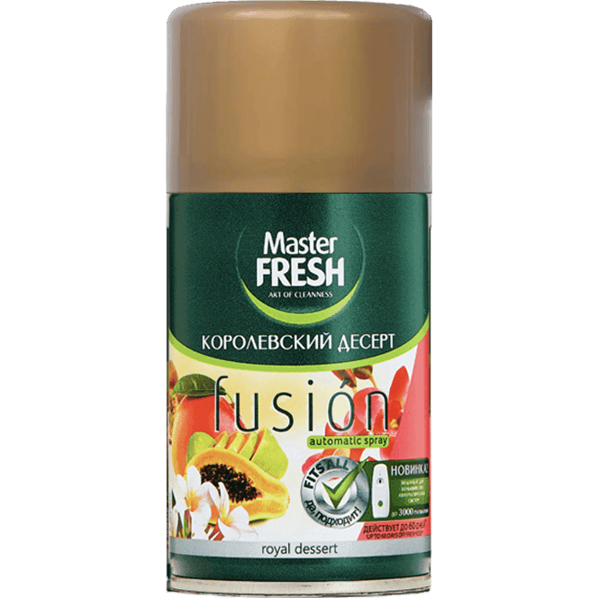 Освежитель воздуха 250 мл "Master FRESH GOLD" сменный баллон, Королевский десерт Освежитель воздуха 250 мл "Master FRESH GOLD" сменный баллон, Королевский десерт